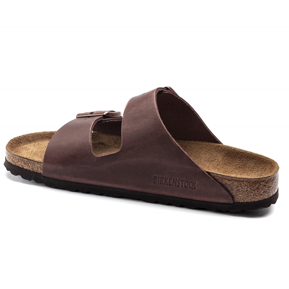 Birkenstock Arizona Oiled Leather Sandaler, Habana